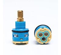 Faucet Cartridge Replacement 18/22/25/26/28/33/35/40mm Ceramic Tap Cartridge Replacement Disc for Single Handle Faucet U-22MM(B 22mm)