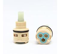 Faucet Cartridge Replacement 18/22/25/26/28/33/35/40mm Ceramic Tap Cartridge Replacement Disc for Single Handle Faucet U-22MM(A 22mm)
