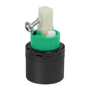 Faucet Cartridge Replacement - 2.36in Metal PVC Faucet Core Replacement, Single Hole Anti Leak Water Control Insert, Sink Repair Part with Smooth Flow Regulation System Build | Kitchen Bathroom Basin