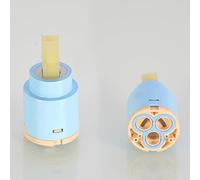 Faucet Cartridge Replacement 25/30/35/40MM Water Replacement Cartridge Ceramic Disc Faucet Replace Part Cartridges B-40mm(E 30mm)