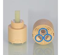 Faucet Cartridge Replacement 25/30/35/40MM Water Replacement Cartridge Ceramic Disc Faucet Replace Part Cartridges B-40mm(D 35mm)