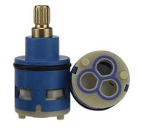 Faucet Cartridge Replacement 26mm Ceramic Disc, 3-Speed Mixer Tap Valve for Single Handle Faucets, 20 Teeth with M4 Thread, 50mm Height, Universal Replacement for Bathroom and Kitchen Taps