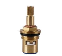 Faucet Cartridge Replacement Replacement Tap Valves Brass Ceramic Stem Disc Cartridge Faucet Repair Parts for Bathroom Kitchen Mixer Red(Red+Blue)
