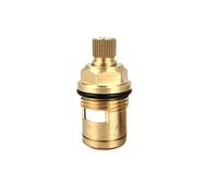 Faucet Cartridge Replacement Tap Cartridge Replacement Universal Replacement Tap Valves Replacement Tap Cartridges 16 Splines Brass Ceramic Disc Tap Valve Quarter Turn E(G)