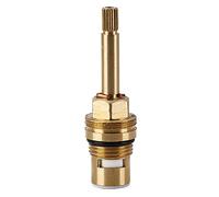 Faucet Cartridge Replacement, Universal Brass Ceramic Stem Disc Cartridge Mixer Tap Inner Faucet Valve Quarter Turn G1/2" for Bathroom Kitchen Tap
