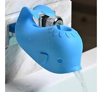 Faucet Cover Bathtub Baby Tub - Bath Spout Cover Baby Bathtub, Faucet Cover Baby Bathtub Silicone Whale for Kids, Toddlers, Blue (ALIBEBE)