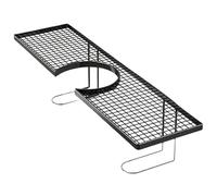 Faucet Drain Organizer - Metal Sink Storage Rack, Drill Free Holder, U Shape Basket Shelf, Fast Dry Hollow Frame | Kitchen Bathroom Countertop Washbasin Dorm Hotel Restaurant Space Saving Solution
