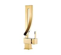 Faucet, Elegant Brass Bathroom Square Basin Faucet Luxury Sink Mixer Tap Deck Mounted Hot and Cold Sink Mixer Tap Faucet(3)