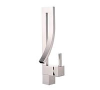 Faucet, Elegant Brass Bathroom Square Basin Faucet Luxury Sink Mixer Tap Deck Mounted Hot and Cold Sink Mixer Tap Faucet(1)