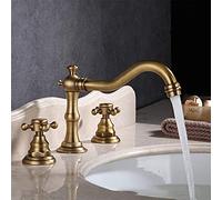 Faucet European Style Faucet Home Improvement Building Materials Plumbing Bathroom Taps Hardware Three Item Set Cold Heat Separate Basin Water-tap