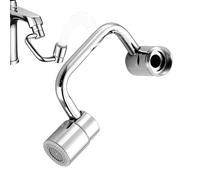 Faucet Extender, 1440° Rotating Aerator, Spray Modes Universal Tap Adapter, Metal Construction for Kitchen and Bathroom Sink, Includes Installation Tools, 7x5x11cm