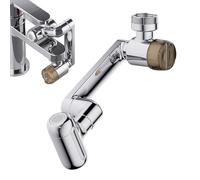 Faucet Extender Adapter, 1080 Degree Rotating, Swivel Aerator Extension, Flexible Water Tap Tool, Kitchen Bathroom Apartment, Restaurant Dormitory Cleaning Rinsing, for Daily Washing Cleaning Usage