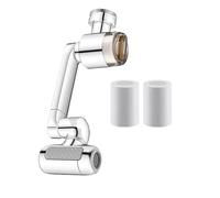 Faucet Extender - Adjustable Attachment with Filter,1080-Degree Rotating Faucet Extender,for Home Dorm Rental House Shower Room Face Washing Dish Cleaning