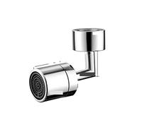 Faucet Extender, Metal Universal Rotation Faucet Sprayer Head for Extension Faucets Aerator Bubbler Nozzle Kitchen Tap Washbasin Robot Arm(720 Degree Double)