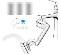 Faucet Extender,Splash Proof Rotating Copper | Sink Water Filter Faucet Aerator | for Home Kitchen Bathtub Apartment Office Hose Tap Daily Washing Cleaning