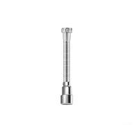 Faucet Extension Tube, Stainless Steel Kitchen Extender Nozzle Aerator Bendable, Tap Extension Pipe Water Saving Swivel(16cm)