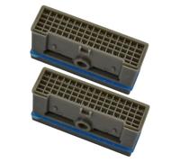 Faucet Filter, 2Pcs Plastic Rectangle Faucet Aerator Filter - Sink Aerator Replacement Parts for Kitchen Bathroom Sink Attachment, Water Saving