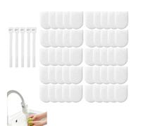 Faucet Filter Cotton Bag, Cotton Tap Water Filter for Kitchen Sink, Splash-Proof Non-Woven Material for Filtering Rust, Silt and Sediment, Groundwater Purifier for Home Kitchen Daily Use (50PCS)