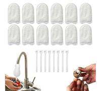 Faucet Filter Cotton Bag, Faucet Filter Bag, DIY FilterCotton Strip for Cold and Hot Water Filters for Filtering Tap Water,for Kitchen Sink (100 Cotton+10 Straps)