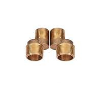 Faucet Fittings Eccentric Rotating Arm,g3/4 to g1/2 Adapter Brass Reducer 3/4 to 1/2 Shower Bath tap Reducer Male Offset 1/2 inch x 3/4" bspp for Bathroom(Gold a)