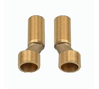 Faucet Fittings Eccentric Rotating Arm,g3/4 to g1/2 Adapter Brass Reducer 3/4 to 1/2 Shower Bath tap Reducer Male Offset 1/2 inch x 3/4" bspp for Bathroom(Golden C)