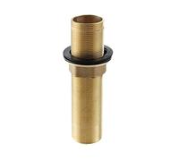 Faucet Fittings Nipple Locknut Kit Extension Threaded Pipe Longer Mounting Shank Single Hole 3.9inch length (3.9 Inch)