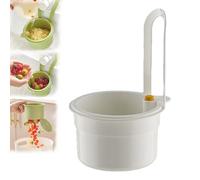 Faucet Hanging Strainer Kitchen Sink Food Waste Catcher Drain Basket, Plastic Kitchen Sink Strainer Automatic Dumping Draining Basket, Food Fruit Vegetable Drain Shelf Sink Storage Holder (White)
