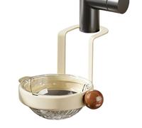 Faucet Hanging Strainer - PP Material 7.95x6.85x1.38 Inches Sink Basket, Food Rinse Filter, Vegetable Washing Tool, Space Efficient Kitchen Accessory | Quick Draining Basket For Meal Preppers Hotel Re