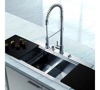 Faucet Kitchen Tap Basin Stainless Steel Cold Hot Water Taps Can Rotate High High Faucet Pulling High Faucetmodern Simple Luxury Quality Guarantee Home Decoration Faucet