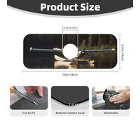 Faucet Mat for Kitchen Sink Splash Guard Super Absorbent Faucet Draining Mat Airplane on Lake Behind Faucet Drip Catcher Tray Drying Mat Pad for Bathroom Sink Mat 14 X 38 cm