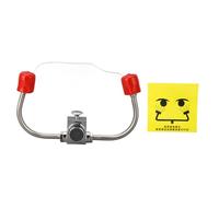 Faucet Mounted Eyewash Station, Emergency Eye Wash Unit with Double Nozzle, Stainless Steel Sink - Mounted Eyewash for Laboratory Factory Office