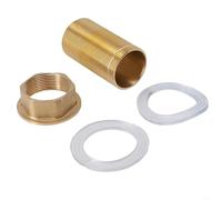 Faucet Repair Kit, Basin Mixer Tap Repair Kit Fitting Accessories Set Threaded Brass Nut Copper Tube Apron Install Parts (M32-150mm)