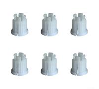 Faucet Shower Valve Core Sleeve, Toothed Gear Ring for M Snap Series | Precision Fit Replacement Part, Rust Resistant, Tool-Free Install, White, 16.5x14.5x10mm, 6pcs, Plastic
