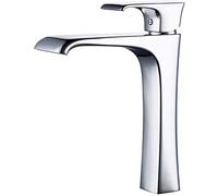 Faucet Tall Waterfall Bathroom Sink Faucet, Waterfall Sink Mixer Tap Single Handle Single Hole Counter top Lavatory faucets Chrome Brass Mixer Faucet, Deck Mount,A (Color : B)