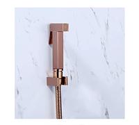 Faucet/Tap,Bidet Sprayer, Single Cold Rose Gold Solid Brass Toilet Douche Kit Shattaf Shower Head Copper Valve Faucet Set,D Set Beauty Comes