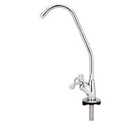 Faucet Tap, Drinking Water Filter 1/4'' Zinc Alloy Kitchen Chrome Reverse Osmosis RO Drinking Tap for Water Softeners/Electrolysis Machine