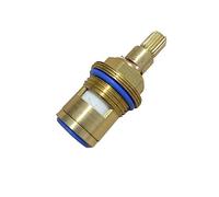 Faucet Valve, Tap Cartridge Replacement Universal Replacement Tap Valves Brass Ceramic Stem Disc Cartridge with Cross Handle, Faucet Valve Quarter Turn for Bathroom Kitchen Tap,(Blue)