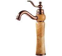 Faucet Vintage Bathroom Mixer Tap, Tall Sink Tap Vessel Faucet Basin Mixer Tap, Single Handle loakroom Hot and Cold Water Tap, for Bathroom Home Decoration (Color : A)