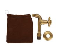 Faucet Vintage Solid Brass Tap Single Handle Faucet Rotatable Spout Vessel for Washing Machine Wall Mounted Water(12.5cm)