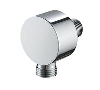 Faucet Wall Supply Elbow Drop Ell Hand Held Shower Hose Connector Wall Union Water Supply for Handheld Shower Head Shower Elbow Hand Shower Replacement Parts Tub Hose Adapter Attachment Chrome