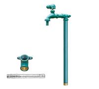 Faucet Water Column,Vertical Garden Tap - Outdoor Faucet Water Column, 39in Frost-Proof Hydrant for Yard Irrigation, Anti-Freeze Floor-Mounted Water Post (Green)