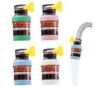 Faucet Water Filter,4Pcs Booster Kitchen Water Filter Tap Head Filtration Activated Carbon Removes Hard Water Filter,Faucet Water Filter Tap Water Purifier