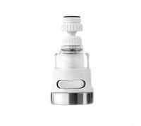 Faucet Water Filter White 360 Swivel 3 Spray Settings Tap Purifier System Reduces Heavy Metals Microplastics Kitchen Use 10.5cm