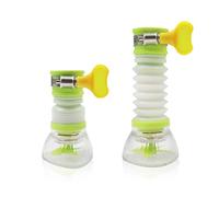Faucet Water Purifier, Movable Kitchen Tap Head 360 Rotatable Sink Faucet Sprayer, Swivel Water Saving Tap Aerator Diffuser Faucet Nozzle Filter Adapter, Anti-Splash Extender Spout (Green)