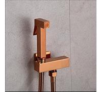 Faucets Faucets,Hand Held Bidet Sprayer Douche Toilet Kit Bidet Faucet Rose Gold Square Shattaf Shower Head Copper Valve Set Jet Bidet Faucet LWX