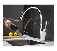 Faucets, Kitchen Sink Mixer Tap with Pull Down Sprayer Kitchen Mixer Taps Pull Out Kitchen Faucet Hot and Cold Retractable 2 Modes Single Lever Sink Taps for Kitchen/5/a