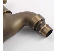 Faucets,Kitchen Sink Taps All Bronze Antwashingfaucet Classical European Style Bronze Laundry Bronzee Valve Angle Valve Quick Open Shut-Off Valve Tap Connectivalve/Faucet/a