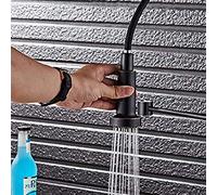 Faucets,Kitchen Sink Taps Kitchen Taps with Swivel Spout Brass Kitchen Mixer Tap Faucet,Cold Heat Water Pull Tyfaucet Kitchen Vegetable Pot Faucet European Style Ancient Pull Sink Water-Taps Dual Mode