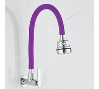 Faucets,Kitchen Sink Taps Wall Mounted Cold Water Only Kitchen Tap Swivel Brass Sink Tap Bathroom Tap/Purple