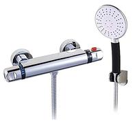 Faucets,Plating Bronze Take a Shower Bathroom Faucet Bathroom Chrome Bath Shower Mixer Scald Tap 4 Points Interface Water-Tap/B Comfortable Anniversary